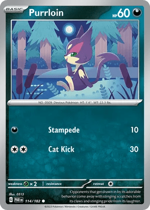 114/182 Purrloin - Paradox Rift by Poké Zen DXB on MYNTED