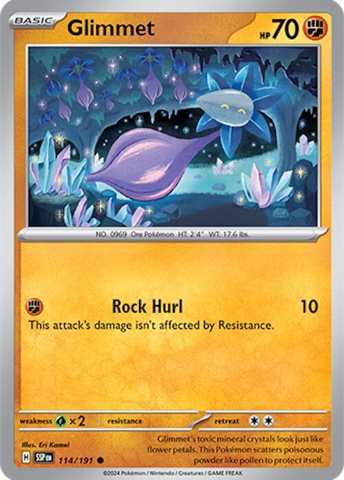 114/191 Glimmet Reverse Holo · Surging Sparks (SSP) by PokeMarsi on MYNTED