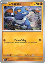 114/193 Croagunk - Paldea Evolved by Poké Zen DXB on MYNTED