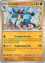 114/198 Lucario - Scarlet & Violet by Poké Zen DXB on MYNTED