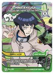 Mythos Naruto Konoha Shido 1st Edition : Hinata Hyuga Protective Eight Trigrams Sixty-Four Palms 114 RARE