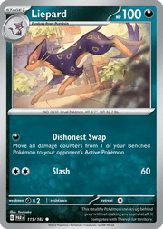 115/182 Liepard - Paradox Rift by Poké Zen DXB on MYNTED