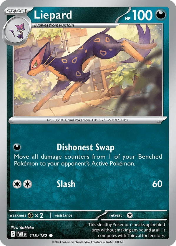 115/182 Liepard - Reverse Holo - Paradox Rift by Poké Zen DXB on MYNTED