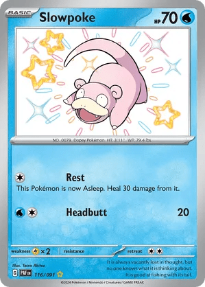 116/091 Slowpoke - Paldean Fates by Poké Zen DXB on MYNTED