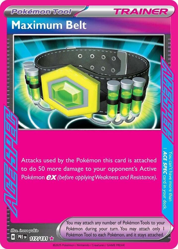 117/131 · Maximum Belt Trainer Tool · Holo (PRE) by Dusk TCG on MYNTED