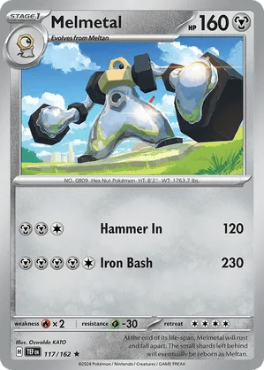 117/162 Melmetal - Reverse Holo - Temporal Forces by Poké Zen DXB on MYNTED