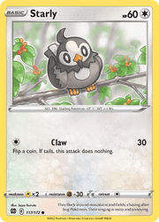 117/172 Starly - Reverse Holo - Brilliant Stars by Poké Zen DXB on MYNTED