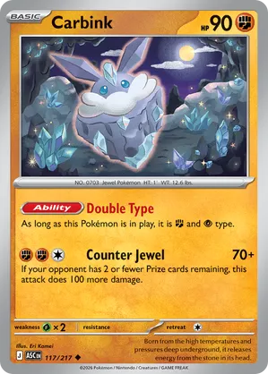 117/217 Carbink - Ascended Heroes by Poké Zen DXB on MYNTED