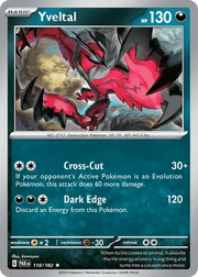 118/182 Yveltal - Reverse Holo - Paradox Rift by Poké Zen DXB on MYNTED