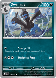 118/191 Zweilous - Reverse Holo - Surging Sparks by Poké Zen DXB on MYNTED