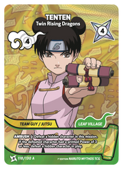 Mythos Naruto Konoha Shido 1st Edition : Tenten Twin Rising Dragons 118 RARE-ART