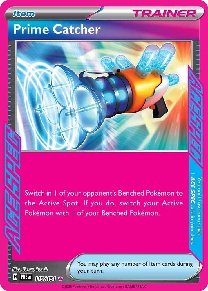 119/131 · Prime Catcher Trainer Item · Holo (PRE) by Dusk TCG on MYNTED