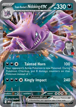 119/182 Team Rocket's Nidoking ex - Destined Rivals by Poké Zen DXB on MYNTED