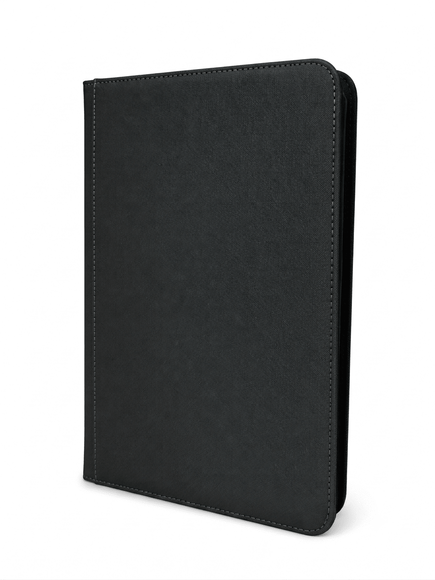 12 Pocket Zipper Binder - Black by Shaibz TCG on MYNTED