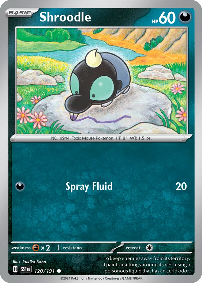 120/191 Shroodle - Surging Sparks by Poké Zen DXB on MYNTED