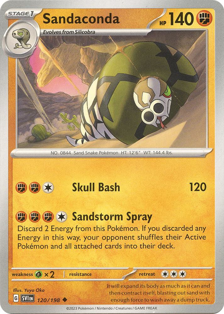 120/198 Sandaconda Reverse Holo · Scarlet & Violet (SVI) by PokeMarsi on MYNTED