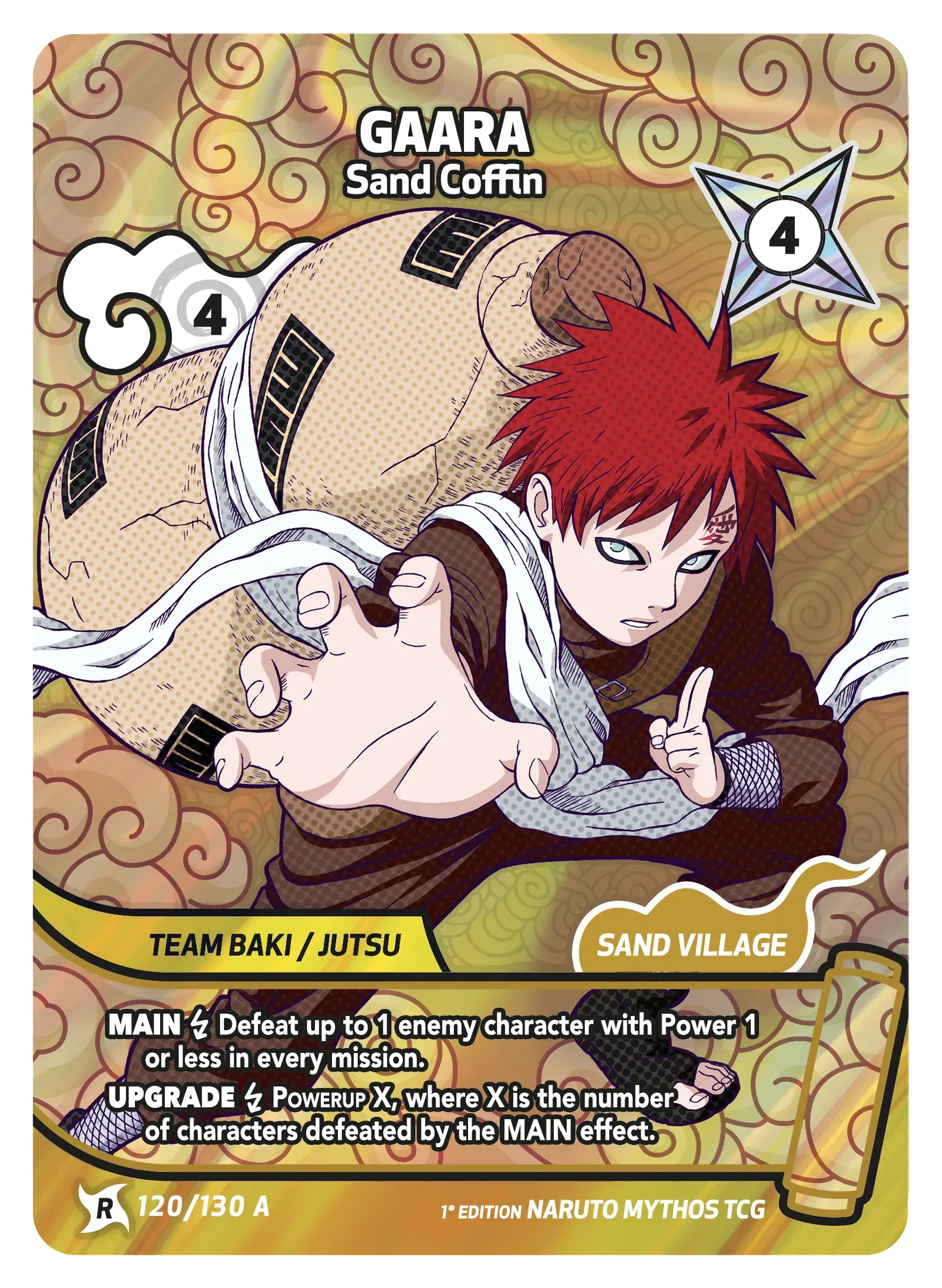 Mythos Naruto Konoha Shido 1st Edition : Gaara Sand Coffin 120 RARE-ART