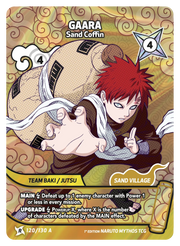 Mythos Naruto Konoha Shido 1st Edition : Gaara Sand Coffin 120 RARE-ART
