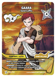 Mythos Naruto Konoha Shido 1st Edition : Gaara Sand Coffin 120 RARE
