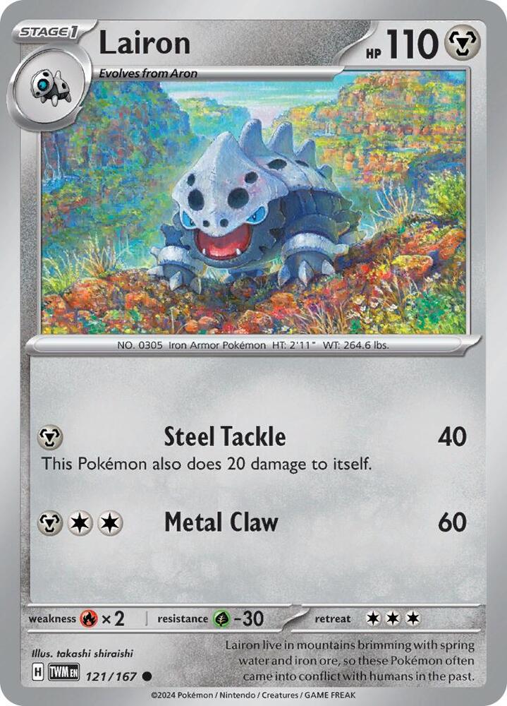 121/167 · Lairon · Reverse Holo (TWM) by Dusk TCG on MYNTED