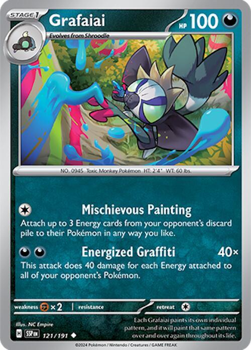 121/191 Grafaiai Normal · Surging Sparks (SSP) by PokeMarsi on MYNTED