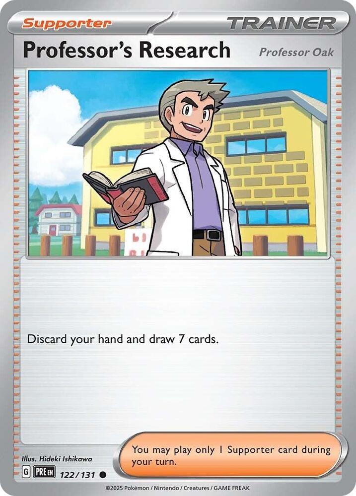 122/131 · Professor's Research [Professor Oak] Trainer Supporter · Normal (PRE) by Dusk TCG on MYNTED