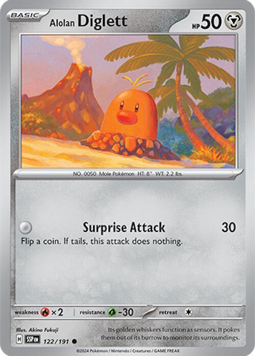 122/191 Alolan Diglett Normal · Surging Sparks (SSP) by PokeMarsi on MYNTED