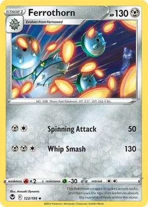 122/195 Ferrothorn - Silver Tempest by Poké Zen DXB on MYNTED