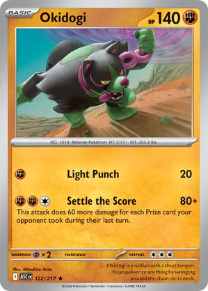 122/217 Okidogi - Friend Ball Pattern Reverse Holo - Ascended Heroes by Poké Zen DXB on MYNTED