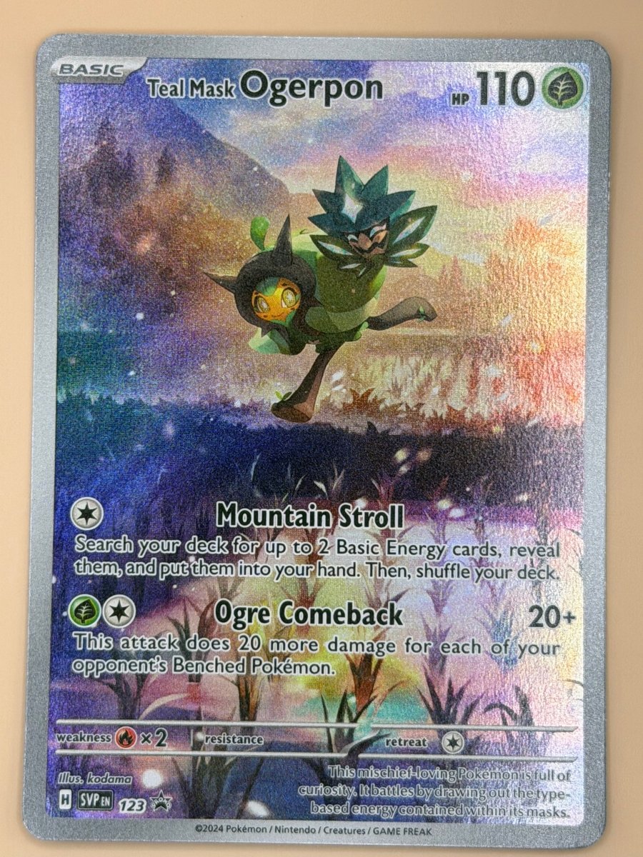 123 Teal Mask Ogerpon - S&V Black Star Promo by Poké Zen DXB on MYNTED