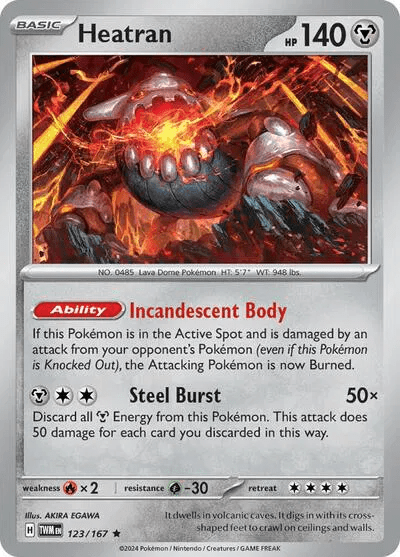 123/167 Heatran - Twilight Masquerade by Poké Zen DXB on MYNTED