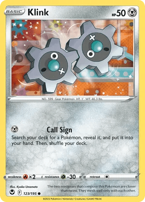 123/195 Klink - Silver Tempest by Poké Zen DXB on MYNTED