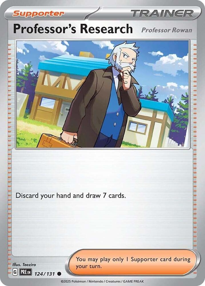 124/131 · Professor's Research [Professor Rowan] Trainer Supporter · Normal (PRE) by Dusk TCG on MYNTED