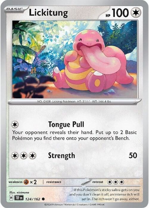 124/162 Lickitung Normal · Temporal Forces (TEF) by PokeMarsi on MYNTED