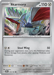 124/191 Skarmory Reverse Holo · Surging Sparks (SSP) by PokeMarsi on MYNTED