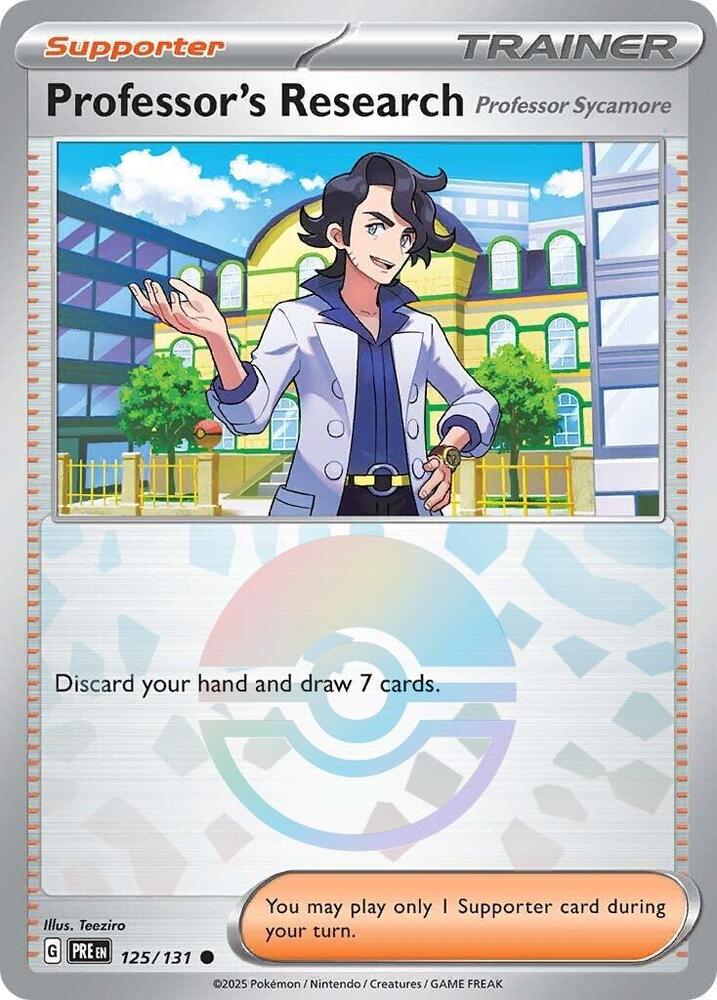125/131 · Professor's Research [Professor Sycamore] Trainer Supporter · Poké Ball Pattern (PRE) by Dusk TCG on MYNTED