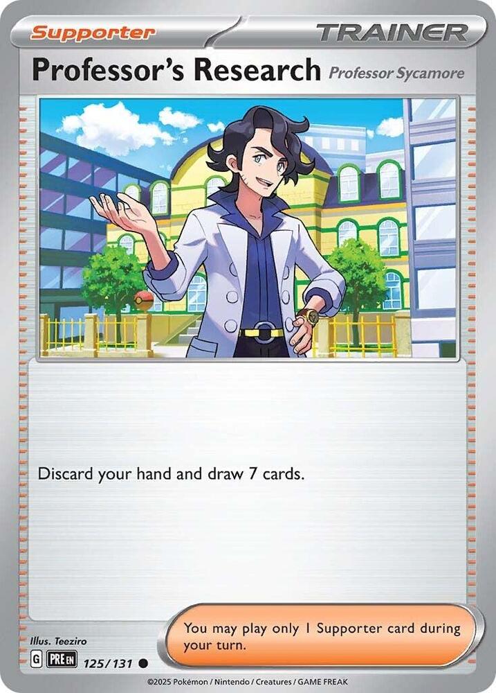 125/131 · Professor's Research [Professor Sycamore] Trainer Supporter · Reverse Holo (PRE) by Dusk TCG on MYNTED