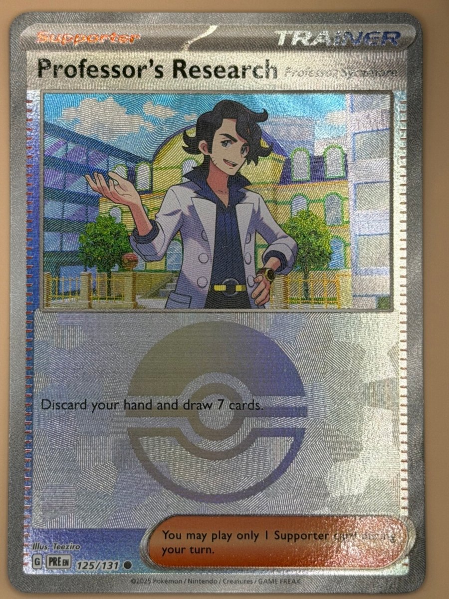 125/132 Professor's Research (Sycamore) - Pokeball Pattern - Prismatic Evolutions by Poké Zen DXB on MYNTED