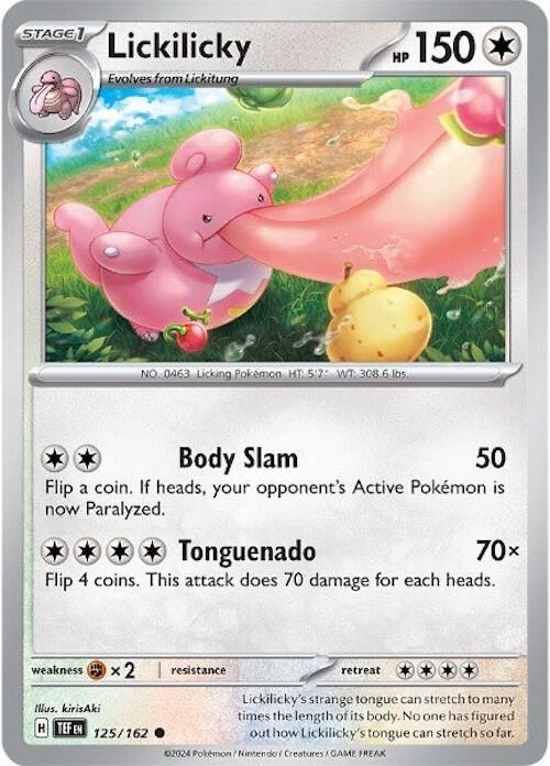 125/162 Lickilicky Normal · Temporal Forces (TEF) by PokeMarsi on MYNTED