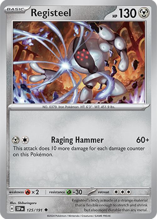 125/191 Registeel Normal · Surging Sparks (SSP) by PokeMarsi on MYNTED