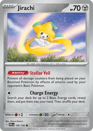 126/182 Jirachi - Paradox Rift by Poké Zen DXB on MYNTED