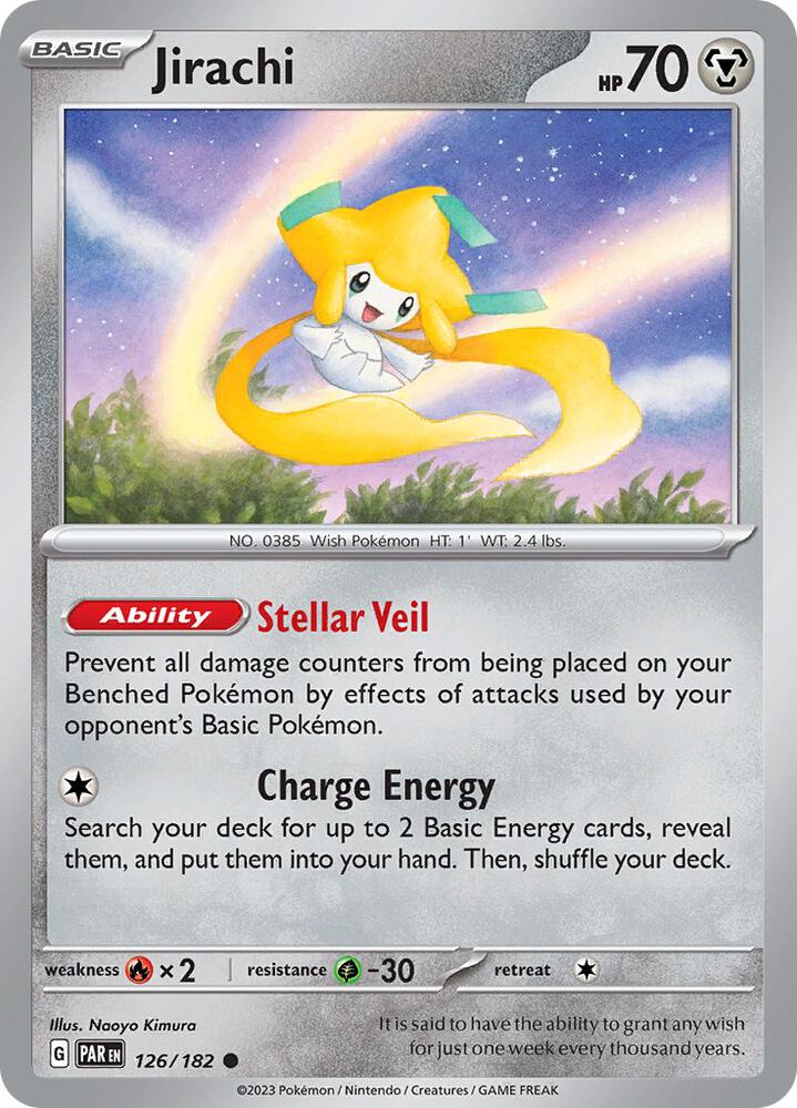 126/182 Jirachi Reverse Holo · Paradox Rift (PAR) by PokeMarsi on MYNTED