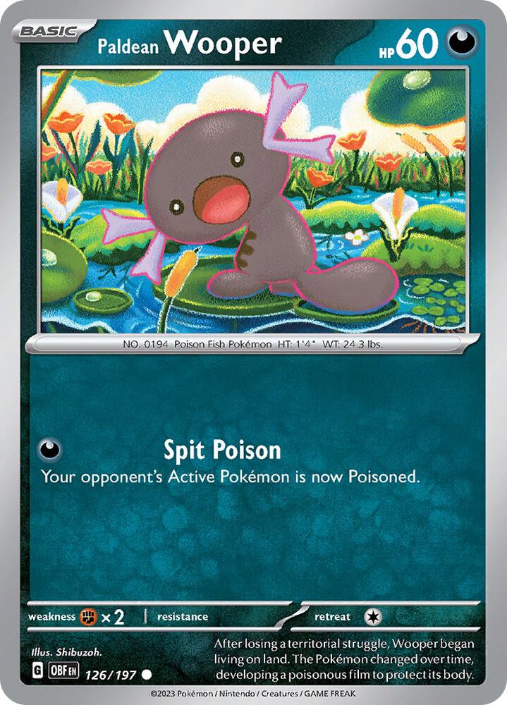 126/197 · Paldean Wooper · Normal (OBF) by PokeMarsi on MYNTED