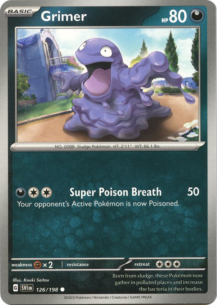 126/198 Grimer Normal · Scarlet & Violet (SVI) by PokeMarsi on MYNTED