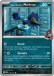126/217 Team Rocket's Murkrow - Ascended Heroes by Poké Zen DXB on MYNTED