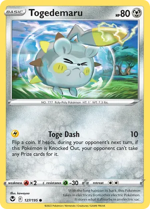 127/195 Togedemaru - Silver Tempest by Poké Zen DXB on MYNTED