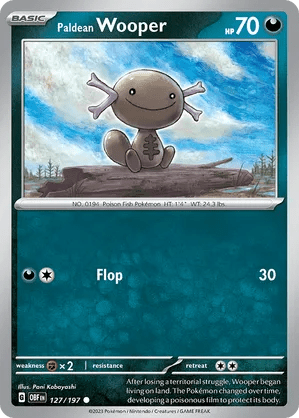 127/197 Paldean Wooper - Obsidian Flames by Poké Zen DXB on MYNTED