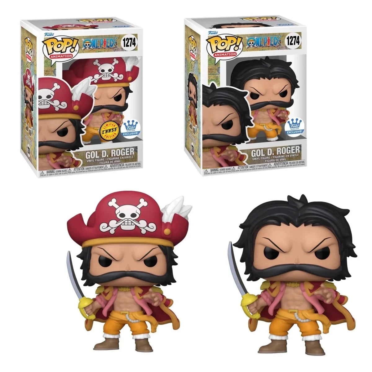 1274 One Piece Gol D. Roger Bundle (Chase + Common) by Schmutzfink TCG on MYNTED