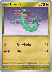128/167 Dreepy Reverse Holofoil · Twilight Masquerade (TWM) by PokeMarsi on MYNTED