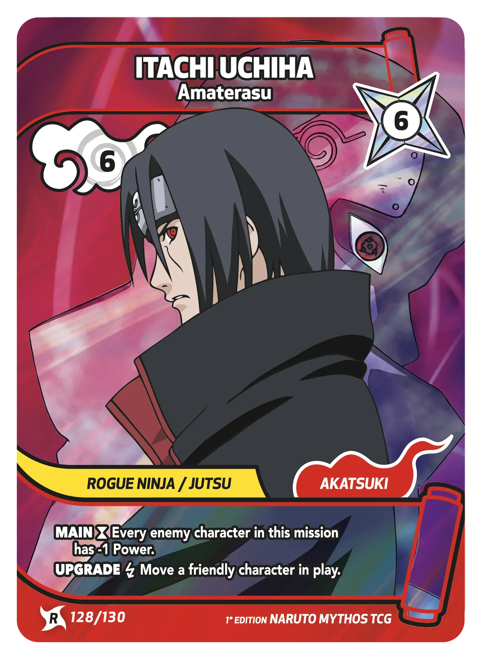 Mythos Naruto Konoha Shido 1st Edition : Itachi Uchiha Amaterasu 128 RARE